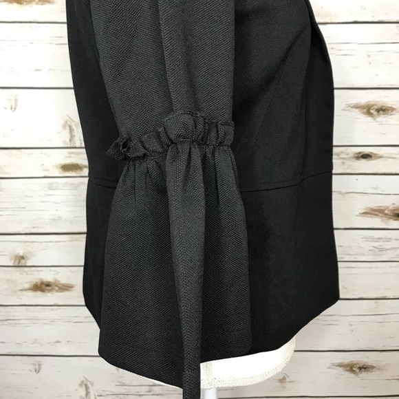 🌴NWT ASDS 3/4 Bell Sleeve Soft Black Jacket Sz M - Picture 4 of 8